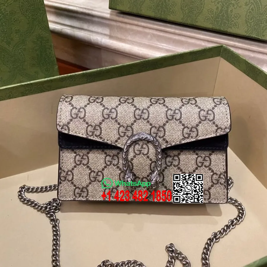 Gucci Dionysus Umhängetasche 16 Cm 421970 Kalbsleder Frühjahr/sommer 2022 Kollektion, Schwarz