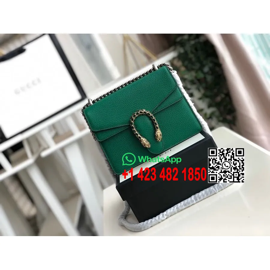 Gucci Mini Dionysus Shoulder Bag 20cm Calfskin Leather Fall/Winter 2019 Collection, Green