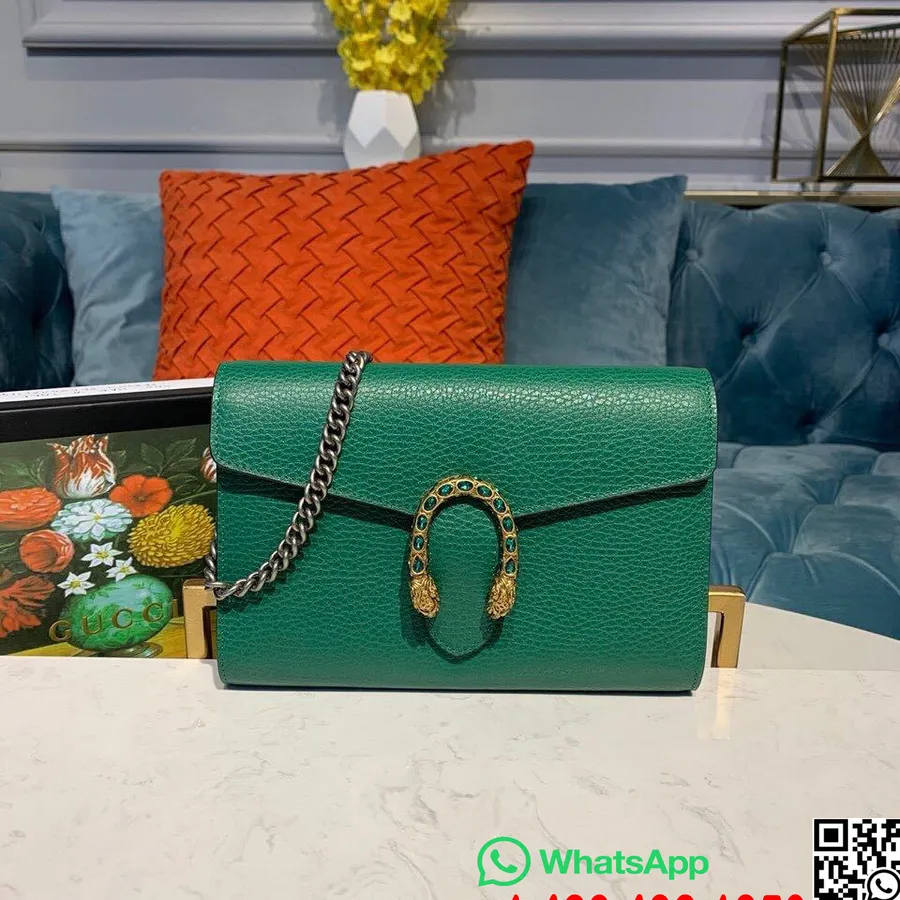 Gucci Woc Dionysus Sac Bandoulière 20cm Cuir De Veau Collection Automne/hiver 2019, Vert