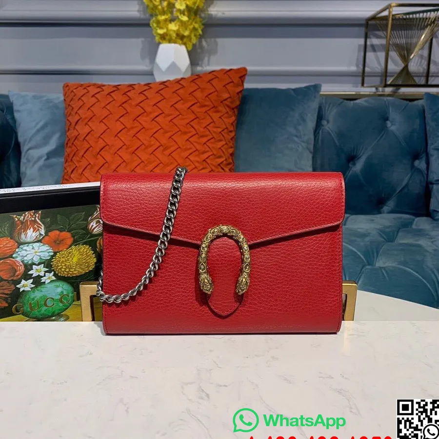 Geanta De Umar Gucci Woc Dionysus 20cm Piele De Vitel Colectia Toamna/iarna 2019, Rosu