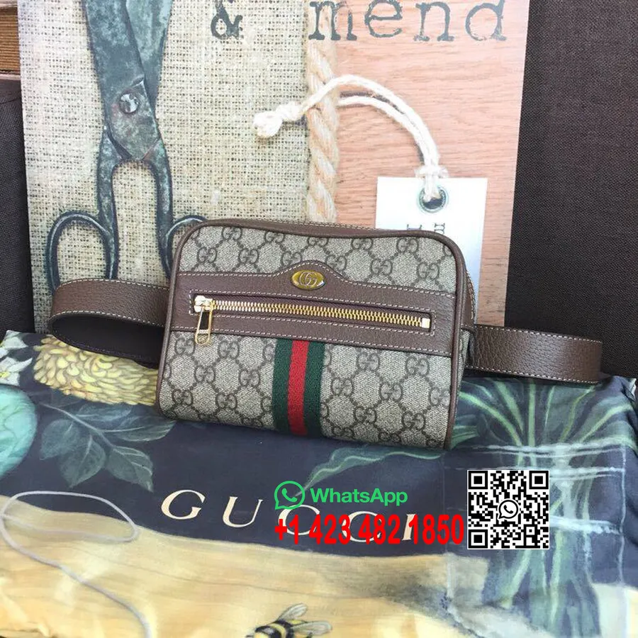 Gucci Ophidia Gg Supreme Torba Za Remen Oko Struka 25 Cm 517076 Kolekcija Proljeće/ljeto 2019., Smeđa