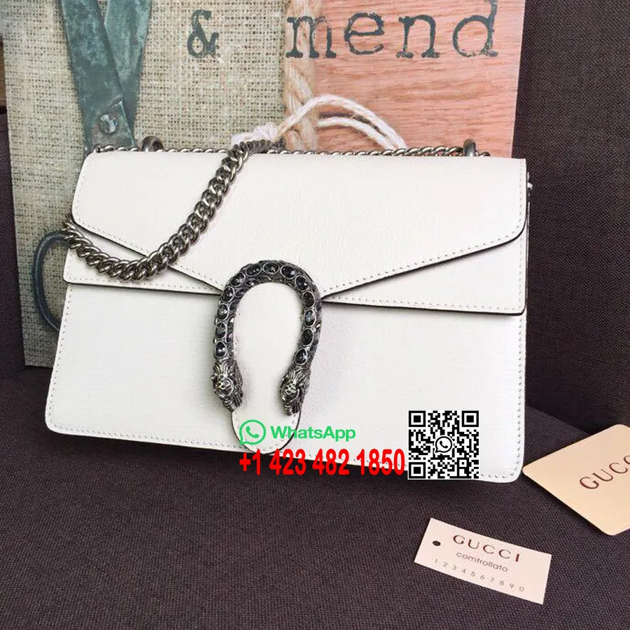 Gucci Dionysus Çanta 28cm 400249 Dana Derisi İlkbahar/Yaz 2019 Koleksiyonu, Beyaz