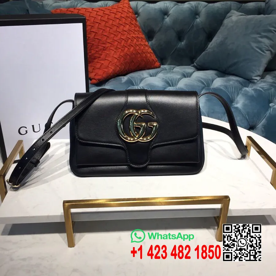 Сумка через плечо Gucci Arli 26см 550129 из телячьей кожи, круизная коллекция 2019, черная