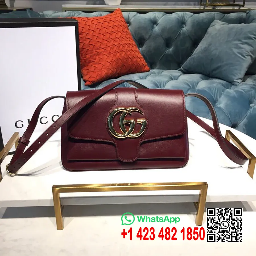 Сумка через плечо Gucci Arli 26см 550129 из телячьей кожи, круизная коллекция 2019, бордовый