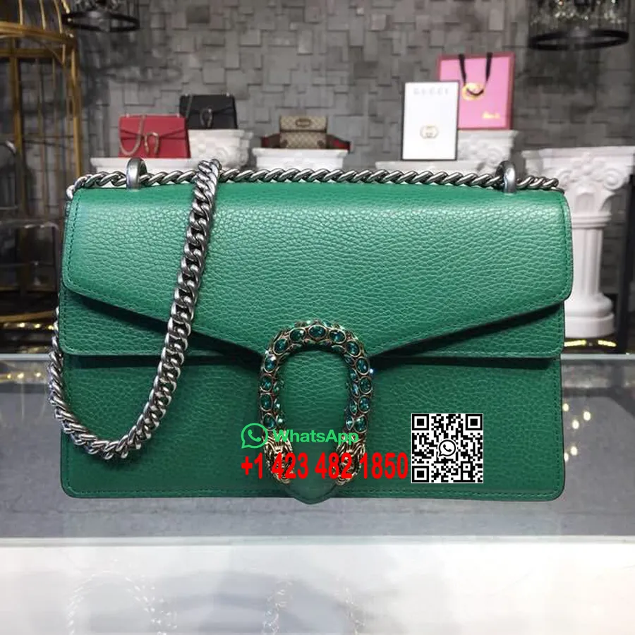 Gucci Dionysus Kristály Válltáska 28cm 400249 Borjúbőr 2018 Tavaszi/nyári Kollekció, Zöld