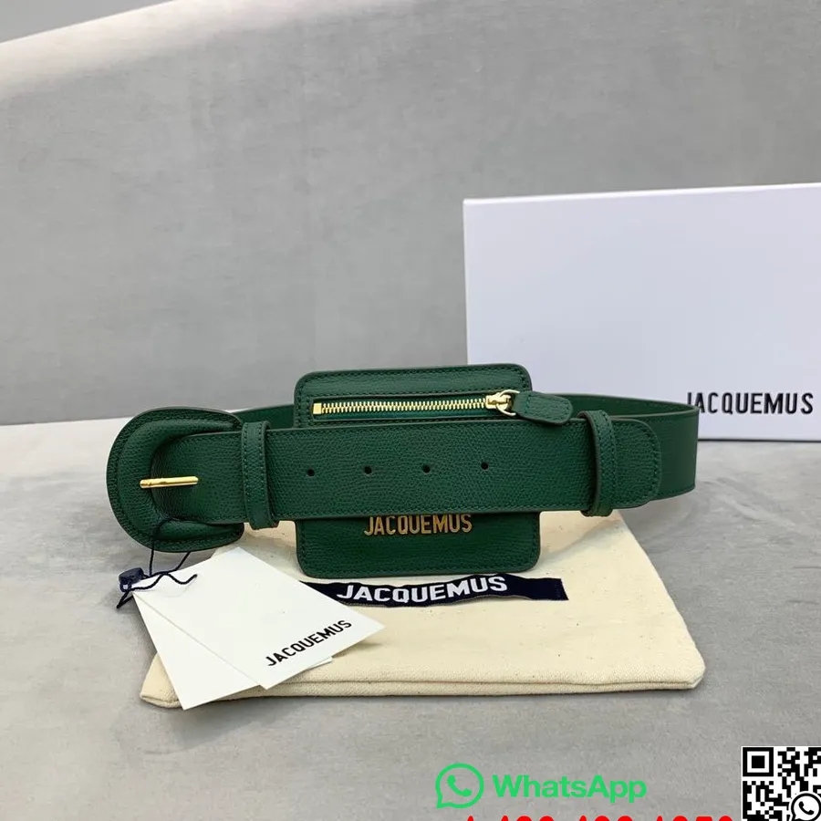 Jacquemus Le Porte Ceinture Cinto Bolsa Couro De Bezerro Granulado Coleção Outono/inverno 2019, Verde