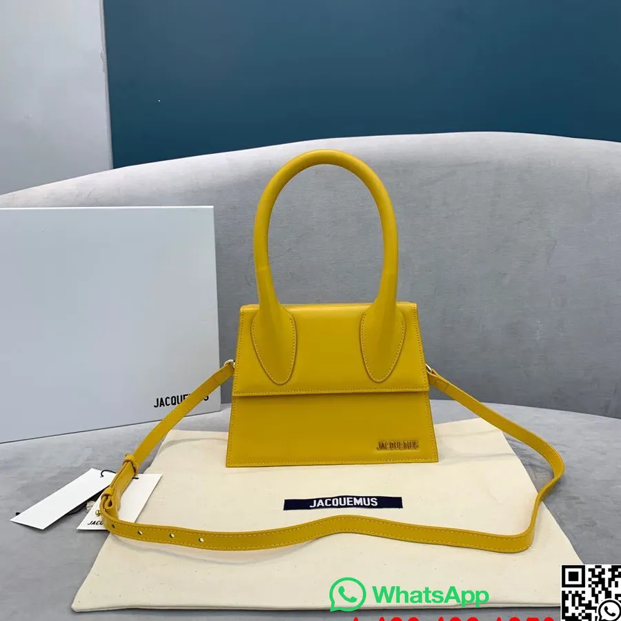 Jacquemus Le Grand Tasche, Glattes Kalbsleder, Herbst-/Winterkollektion 2019, Gelb