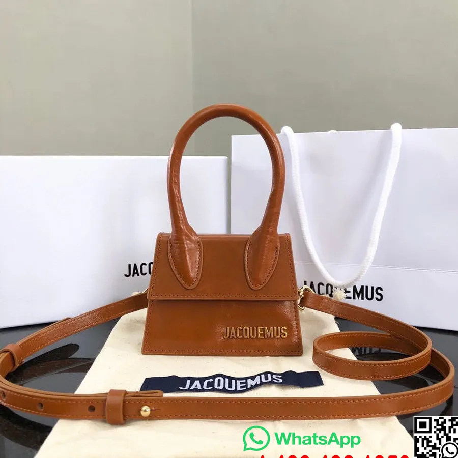 Tas Jacquemus Le Chiquito Koleksi Musim Gugur/dingin Kulit Anak Sapi Halus Koleksi Musim Gugur/dingin 2019, Coklat