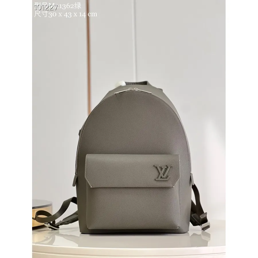 Louis Vuitton Takeoff Rugzak 43cm Aerogram Rundleer Herfst/winter 2022 Collectie M21362, Kaki