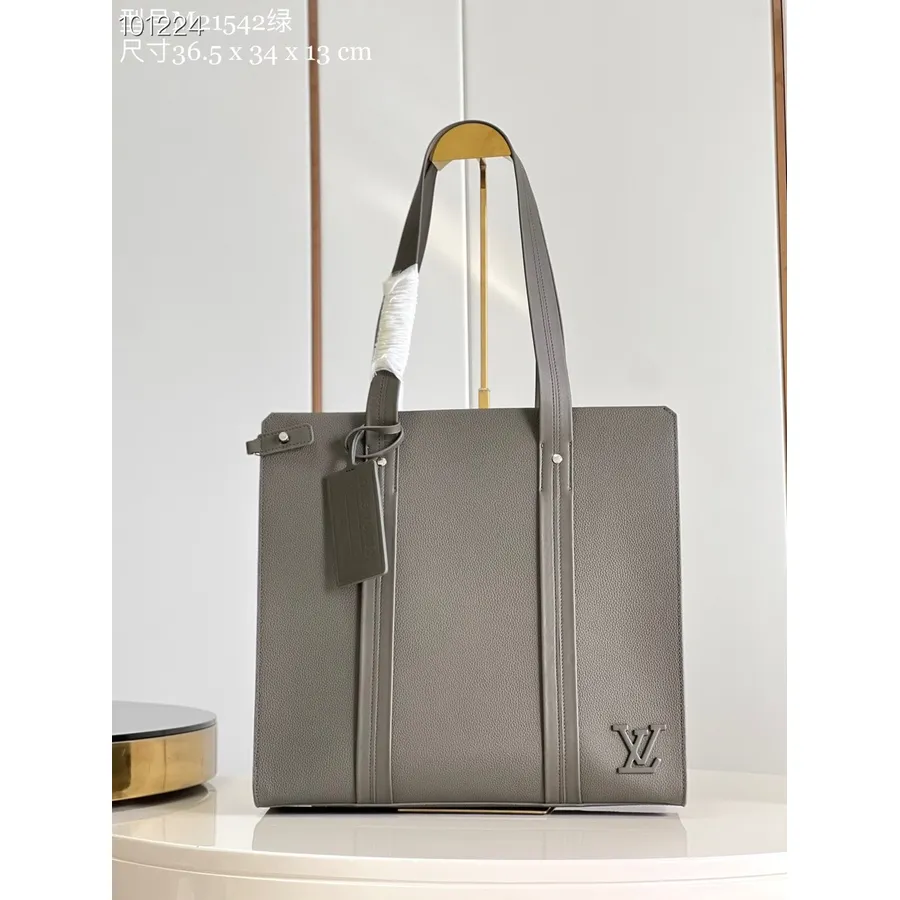 Louis Vuitton Takeoff Draagtas 36cm Aerogram Rundleer Herfst/winter 2022 Collectie M21542, Kaki