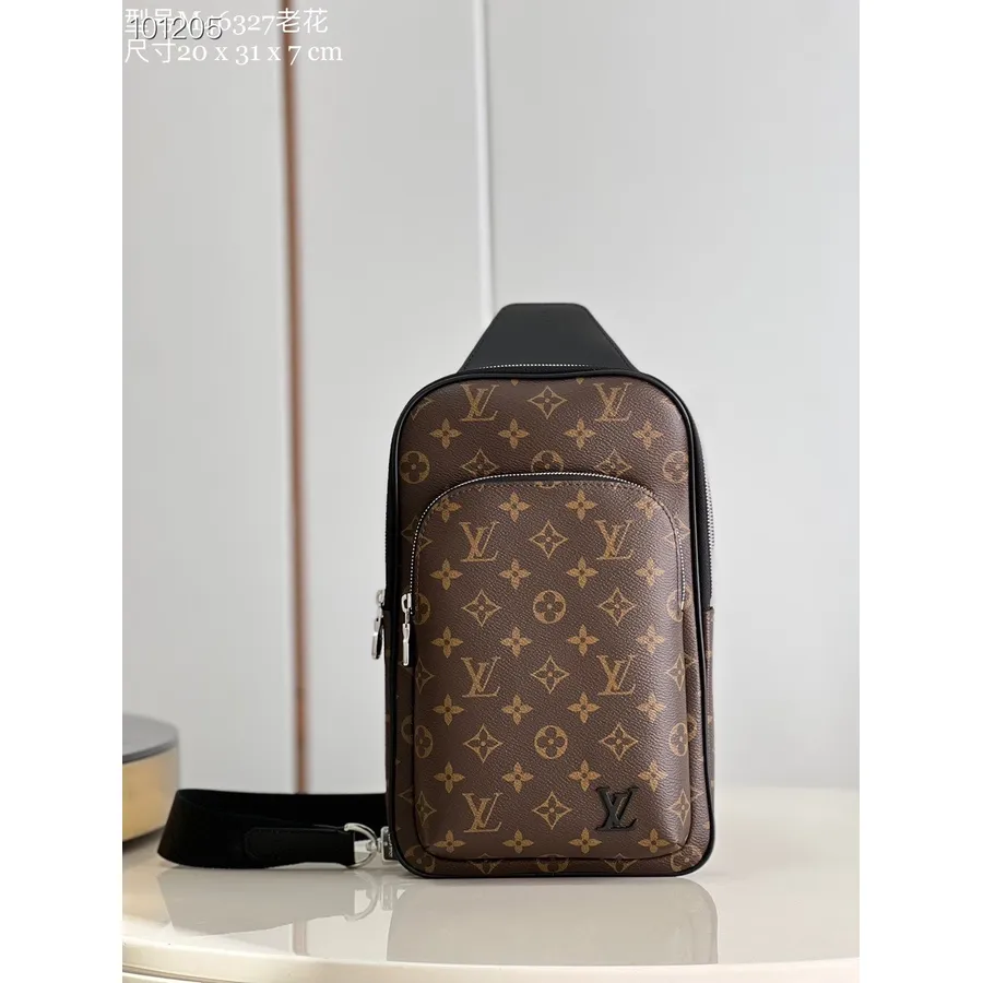 Louis Vuitton Avenue 20 Cm Monogramm Makassar Canvas Leder Herbst/Winter 2022 Kollektion M46327, Braun