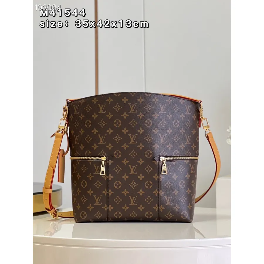 Louis Vuitton Melie Taška 42cm Monogram Plátno Podzim/zima 2022 Kolekce M41544, Hnědá