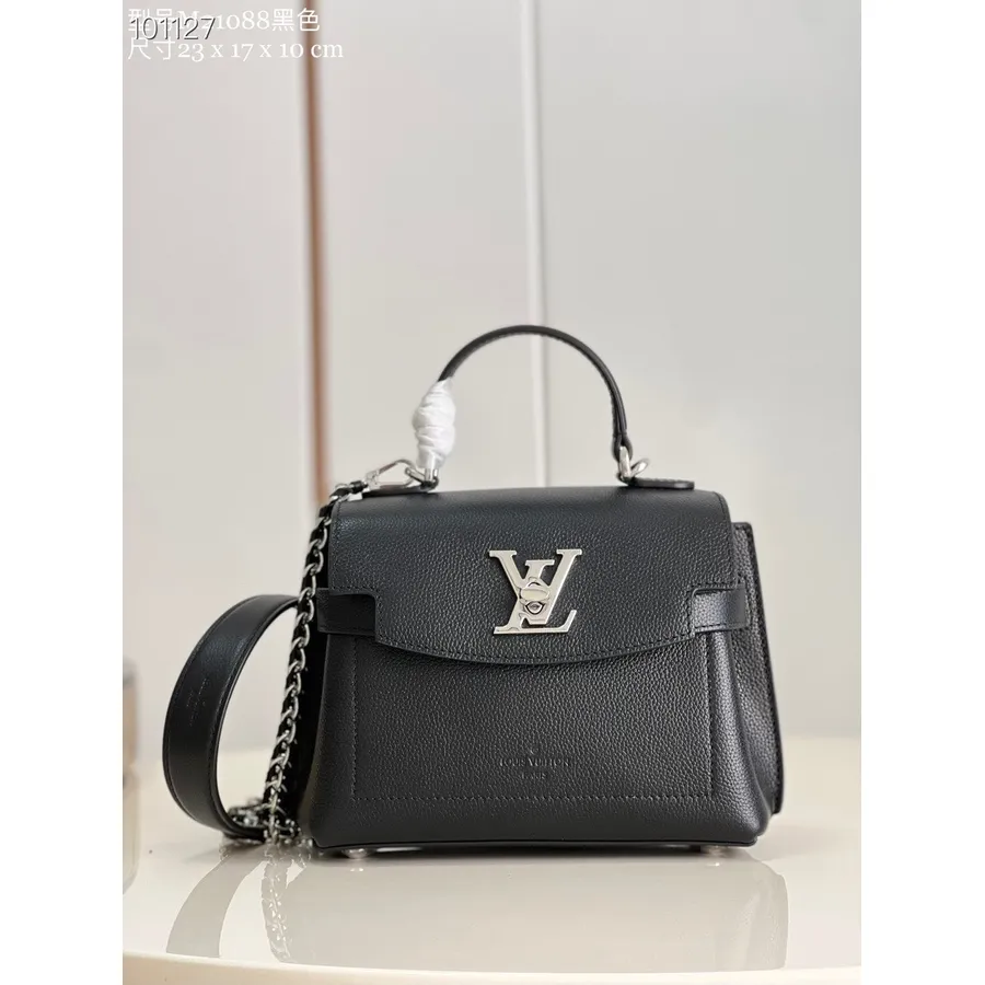 Louis Vuitton Lockme Ever Mini Taška 23cm Zrnitá Telecí Kůže Kolekce Podzim/zima 2022 M20997, černá