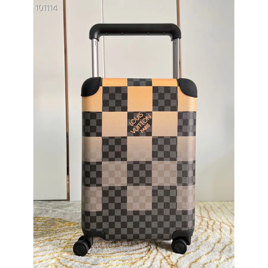 Louis Vuitton Horizon 55 Gepäcktrolley Damier Graphit Canvas Herbst/Winter 2022 Kollektion N20022, Graphit/Orange