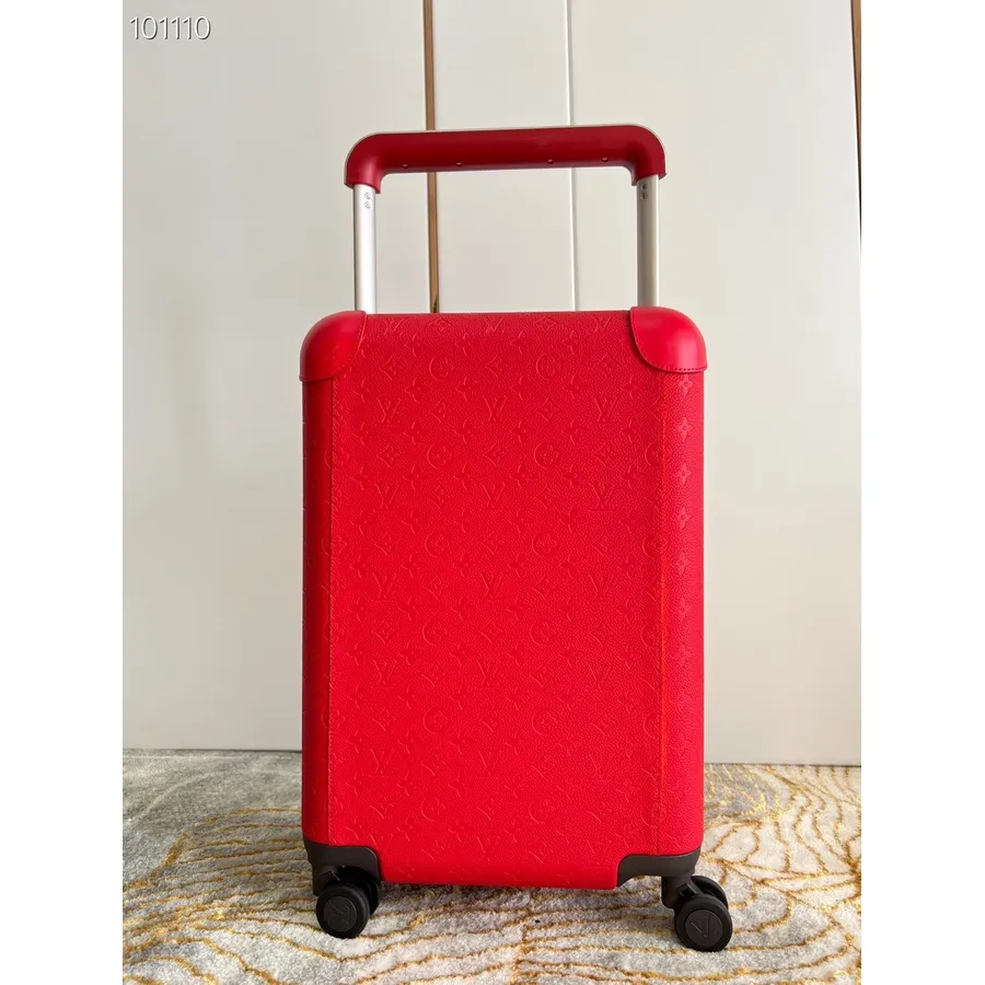 Louis Vuitton Horizon 55 Gepäcktrolley Taurillon Monogramm Leder Canvas Herbst/Winter 2022 Kollektion M23260, Rot