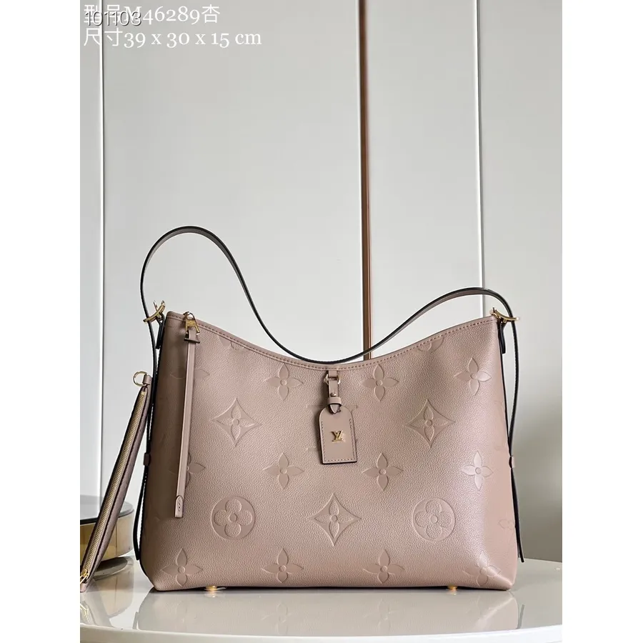 Louis Vuitton Sac Fourre-tout Mm 40cm Toile Monogram Empreinte Cuir Collection Automne/hiver 2022 M46289, Taupe