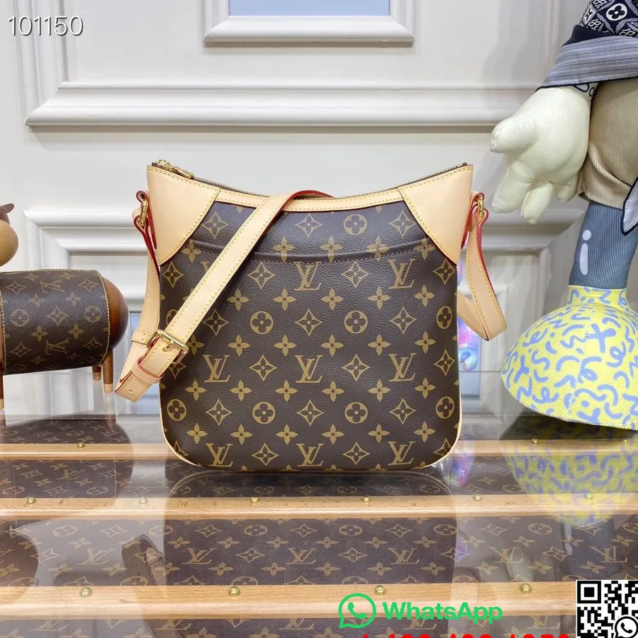 Louis Vuitton Odeon Pm Torba 27 Cm Monogram Usnjena Platnena Kolekcija Jesen/zima 2022 M56389, Rjava