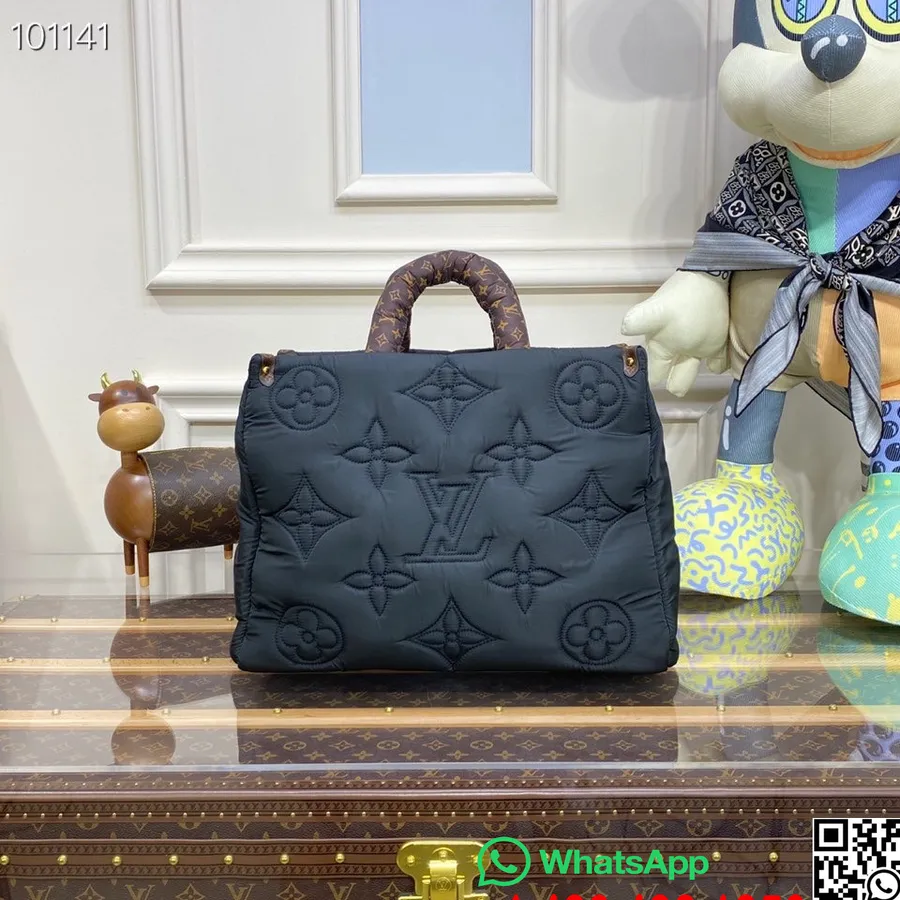 Louis Vuitton Onthego τσάντα 41cm Econyl με μίνι μονόγραμμα επικαλυμμένο καμβά τελειώματα φθινόπωρο/χειμώνας 2022 συλλογή M21069