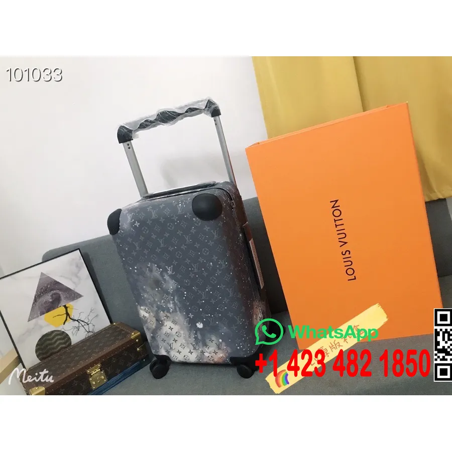 Louis Vuitton Horizon 55 Gepäcktrolley Monogram Galaxy Canvas Herbst/Winter 2022 Kollektion M44179, Schwarz