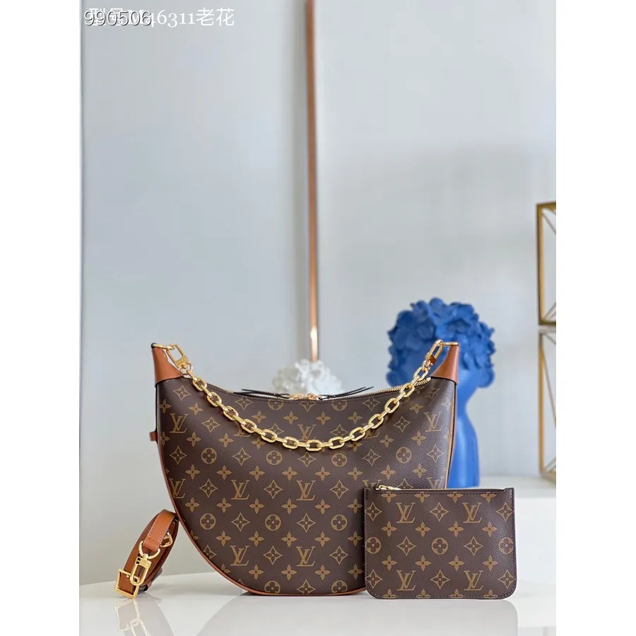 Louis Vuitton Cilpas Soma 38cm Monogramma Audekls āda Pavasara/vasaras 2022 Kolekcija M46311, Brūna