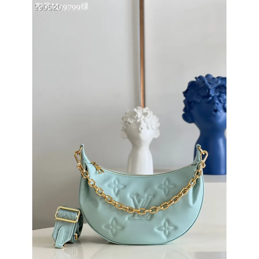 Louis Vuitton Tas Over The Moon 28cm Kulit Anak Sapi Berlapis Bordir Kulit Anak Sapi Halus Koleksi Musim Semi/musim Panas 2022 M