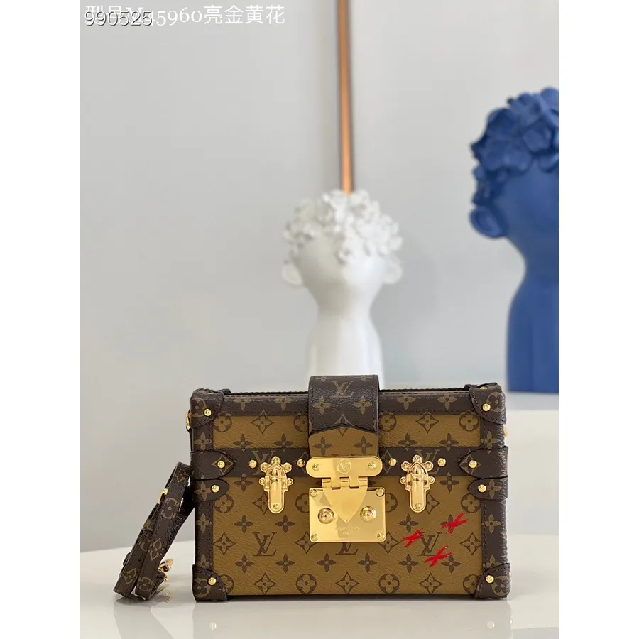 Louis Vuitton Petite Bag 20 Cm Glänzendes Goldware-monogramm-canvas/reverse-monogramm-canvas-leder Frühjahr/sommer 2022-kollekti