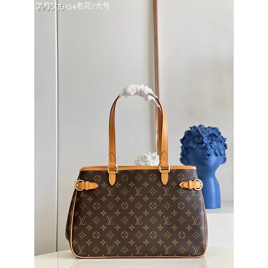 Louis Vuitton Batignolles Horizontalna Velika Torba 23 Cm Monogram Platnena Koža Kolekcija Proljeće/ljeto 2022. M51154, Smeđa