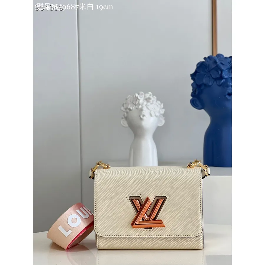 Louis Vuitton Metallik Twist Mm Kott 23cm Epi Canvas Nahk Kevad/suvi 2022 Kollektsioon M57666, Valge