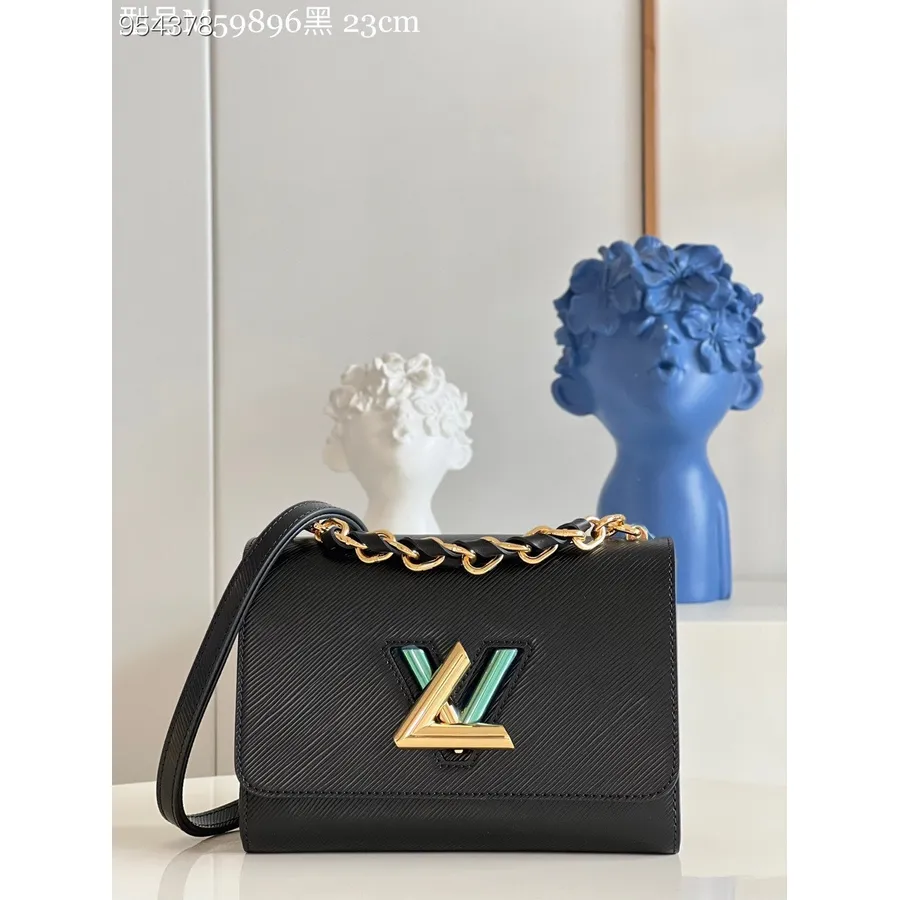 Louis Vuitton Chunky Chain Twist Mm Väska 23cm Epi Canvas Läder Vår/sommar 2022 Kollektion M59896, Svart