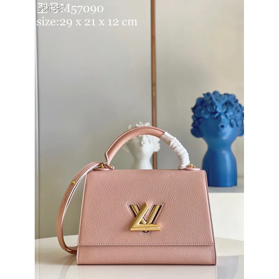 Bolsa Louis Vuitton Com Uma Alça Torcida Mm 30cm Couro Taurillon Coleção Primavera/verão 2022 M57090, Champanhe Metalizado