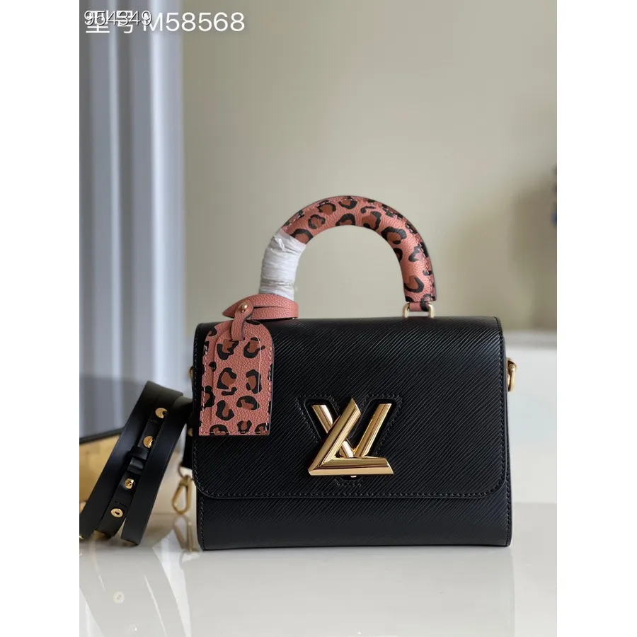 Louis Vuitton Wild At Heart Twist Mm Väska 23cm Epi Canvas Läder Vår/sommar 2022 Kollektion M58568, Svart