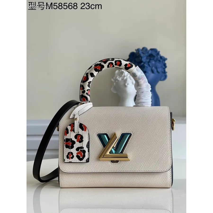 Louis Vuitton Wild At Heart Twist Mm Väska 23cm Epi Canvas Läder Vår/sommar 2022 Kollektion M58568, Vit