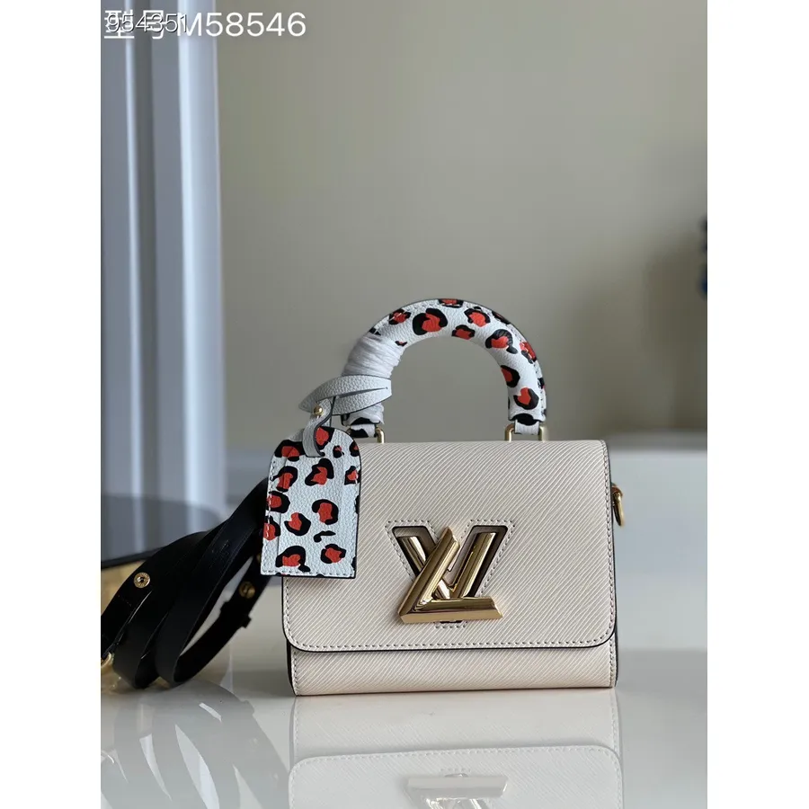 Louis Vuitton Wild At Heart Twist PM Bag 18 Cm Epi Płócienna Skóra, Kolekcja Wiosna/lato 2022 M58546, Biały