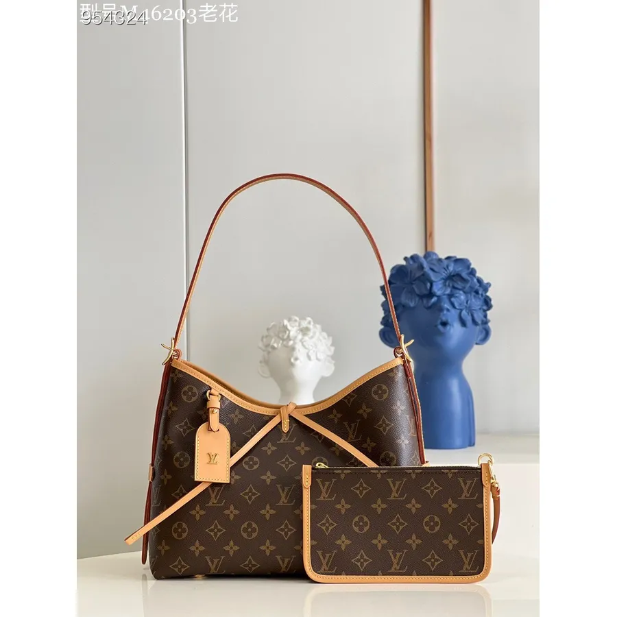 Louis Vuitton  CarryAll PM Bag 30cm Monogram Canvas Leather Spring/Summer 2022 Collection M46203, Brown