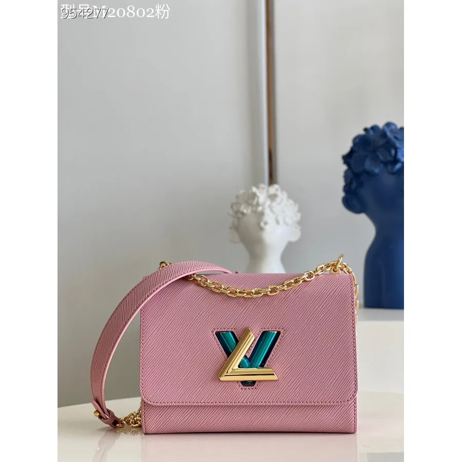 Сумка Louis Vuitton Twist мм 23см из кожи Epi Canvas, коллекция весна/лето 2022 M20802, светло-розовый