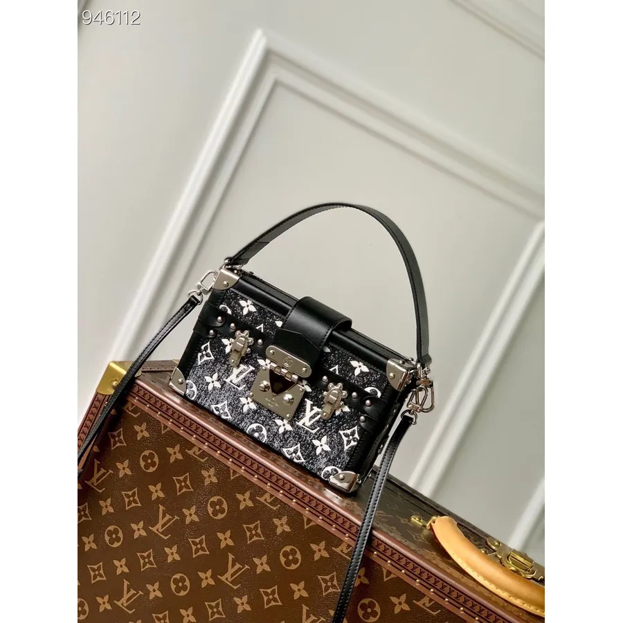 Bolso Louis Vuitton Petite Male 20cm Monograma Cuero Denim Colección Primavera/verano 2022 M59363, Negro