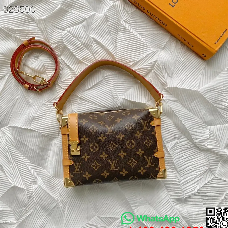 Louis Vuitton Side Bagasjerom Pm Bag 21cm Monogram Canvas Skinn Vår/sommer 2022 Kolleksjon M46358, Brun