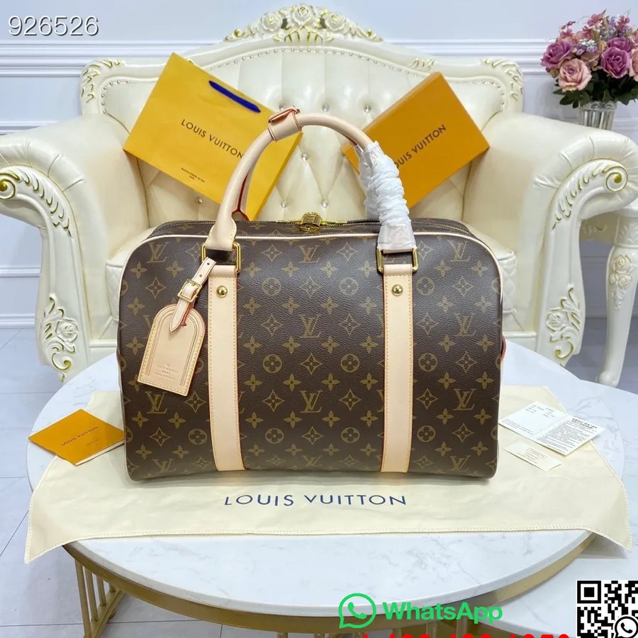 Louis Vuitton Tragtasche, 42 Cm, Monogramm-Canvas-Leder, Frühjahr/Sommer-Kollektion 2022, M40074, Braun