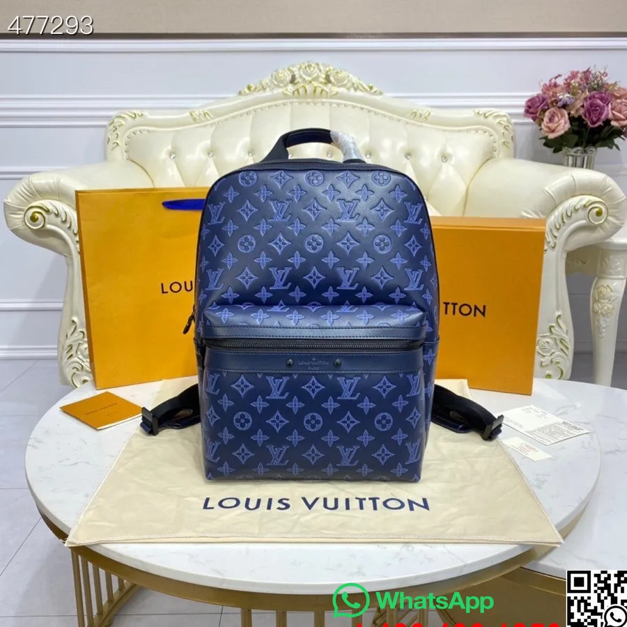 Mochila Louis Vuitton Sprinter Monograma Sombra Coleção Primavera/verão 2021 M44502, Azul Marinho