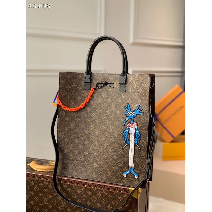 Louis Vuitton Sac Plat Futártáska 36cm Monogram Vászon Tavasz/nyár 2021 Kollekció M45667, Barna