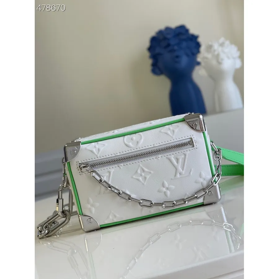 Louis Vuitton Mini Baúl Suave 18 Cm Zoom Con Amigos Lona Monograma Colección Primavera/verano 2021 M80159, Blanco