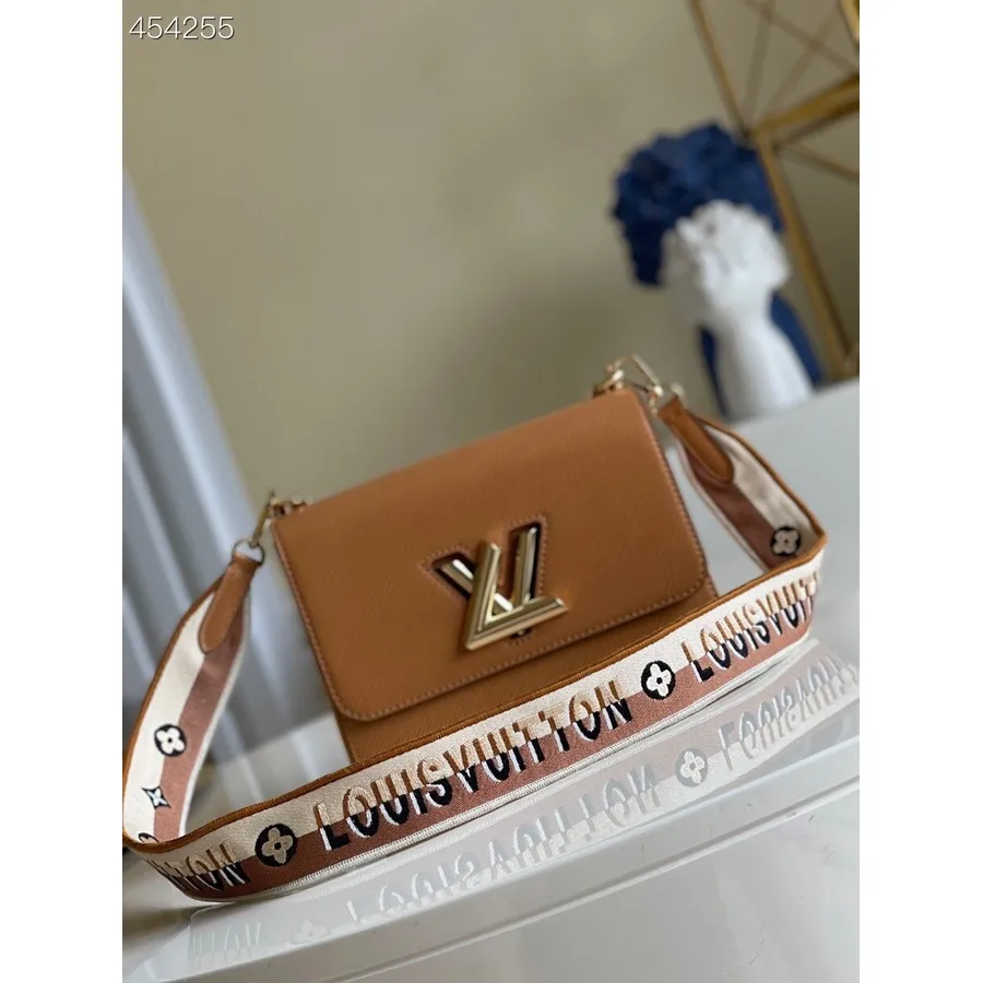 Louis Vuitton Twist Mm Táska 23cm Epi Vászon Bőr Tavasz/nyár 2021 Kollekció M57506, Arany Méz