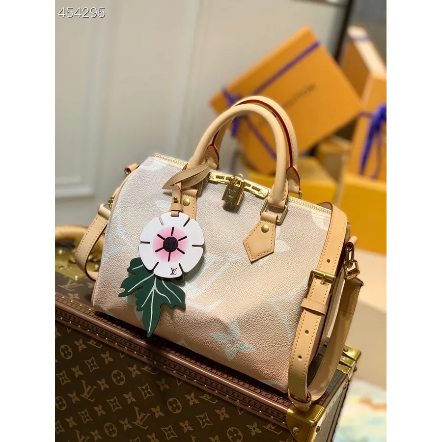 Louis Vuitton Speedy Bandouliere Taška 25cm Monogram Plátno Kolekce Jaro/léto 2021 M45724, Světle Růžová