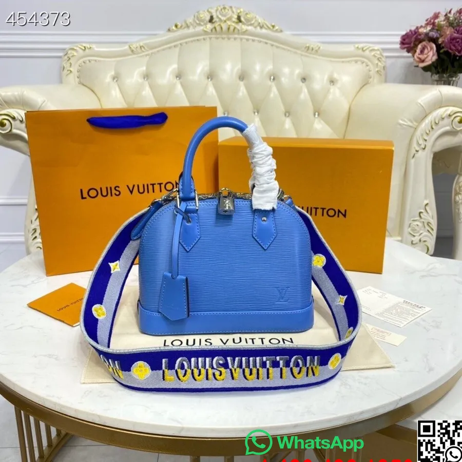 Louis Vuitton Alma BB Bag 24cm Epi Leather Spring/Summer 2021 Collection M57426, Bleuet