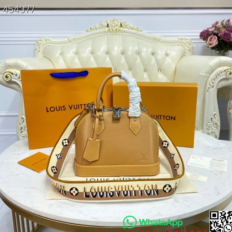 Louis Vuitton Alma BB Bag 24cm Epi Leather Spring/Summer 2021 Collection M57426, Gold Honey