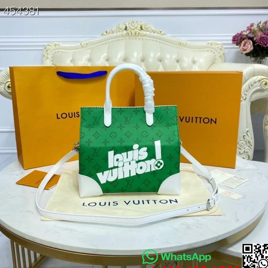 Louis Vuitton Bæreveske 24 Cm Monogram Lerret Vår/sommer 2021 Kolleksjon M46113, Grønn