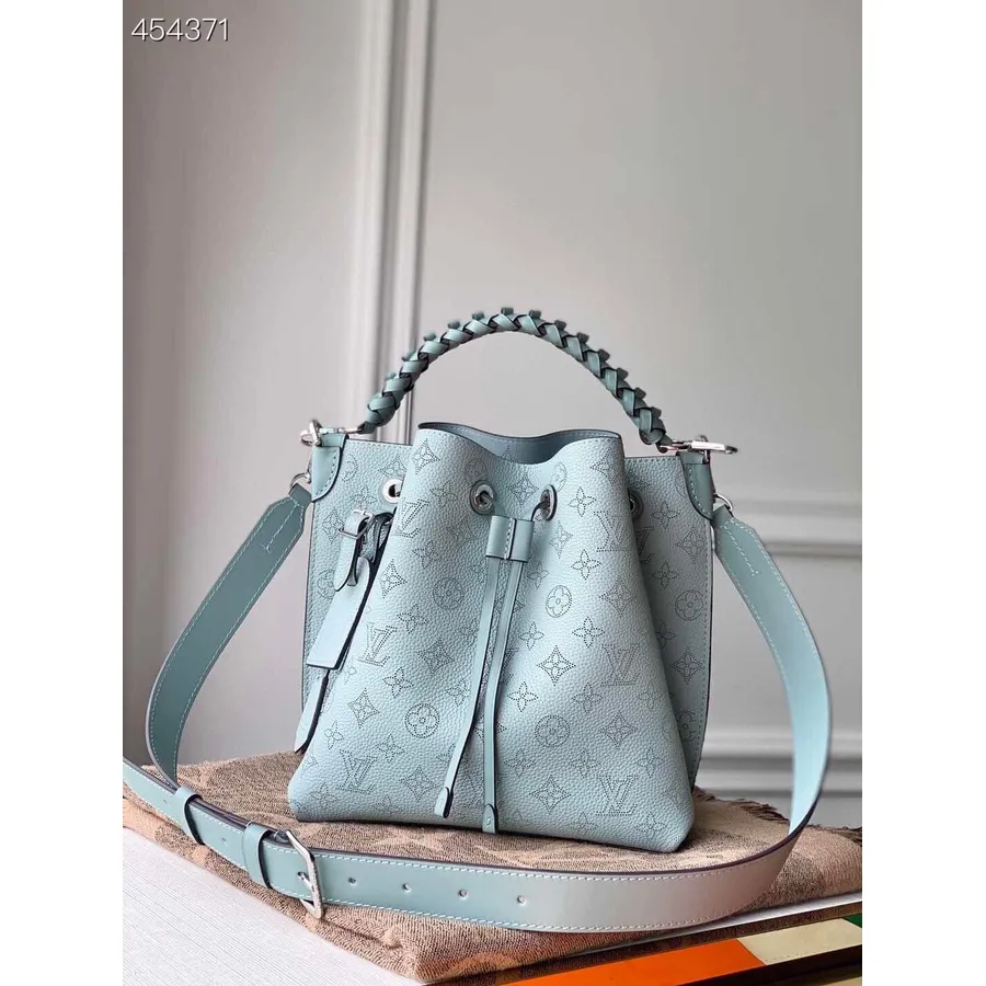 Louis Vuitton Muria Taske 22cm Mahina Kalveskind Læder Forår/sommer 2021 Kollektion M55906, Vert Lagon