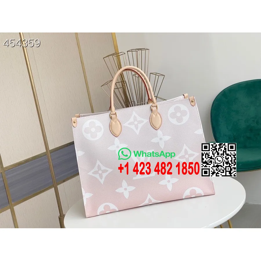 Louis Vuitton Onthego Gm Taske 42cm Monogram Canvas Forår/sommer 2021 Kollektion M57640, Mist