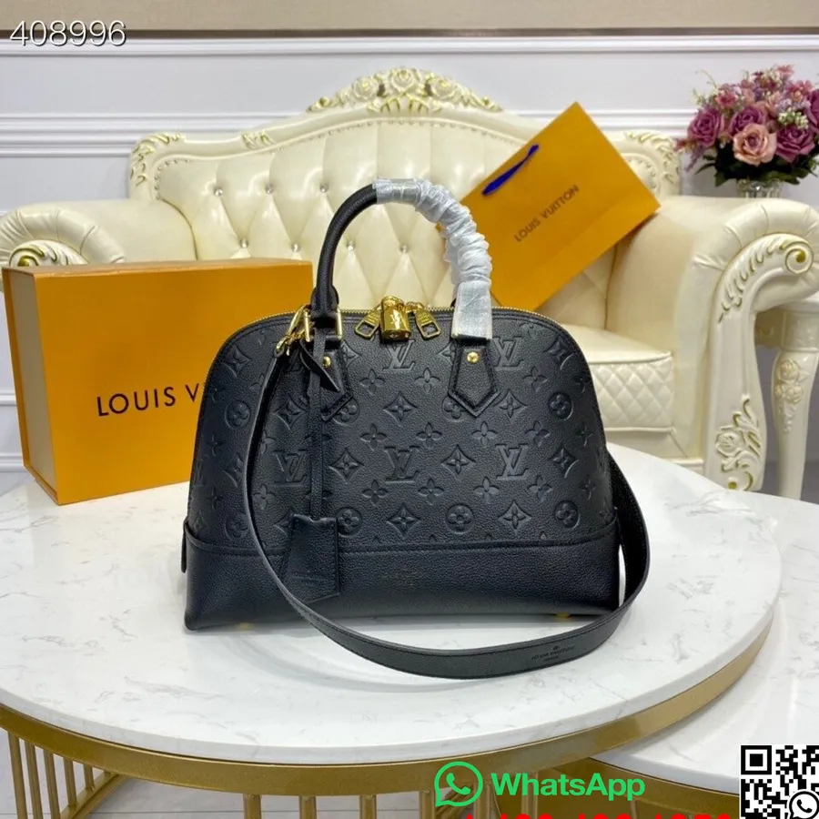 Louis Vuitton Neo Alma Taška 34cm Monogram Empreinte Plátno Kolekce Jaro/léto 2021 M44832, černá