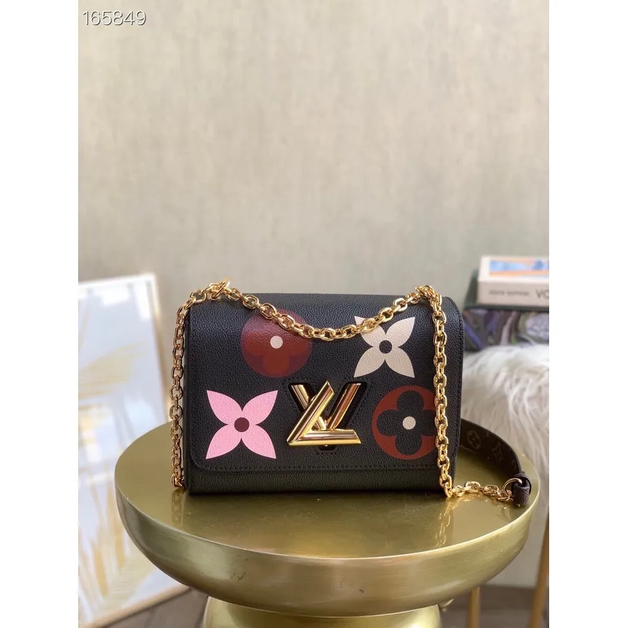 Louis Vuitton Twist Mm Torba 24 Cm Monogram Empreinte Usnjena Kolekcija Jesen/zima 2020 M44919, črna